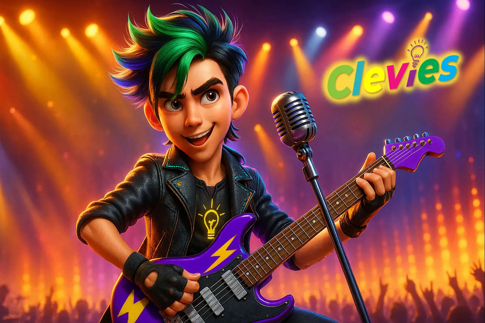 Lenny spielt E-Gitarre